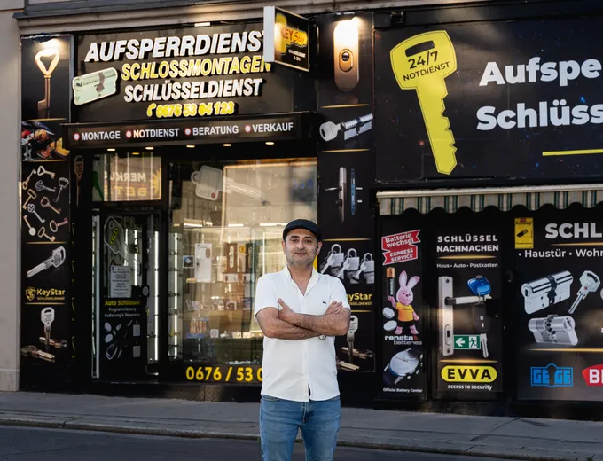 Herr Haimov, Schlüsseldienst Wien 1100 Favoriten — Aufsperrdienst nahe Reumannplatz